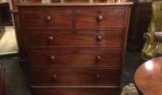 Melbourne Antique Chest of Drawers and Antique Dressing Tables