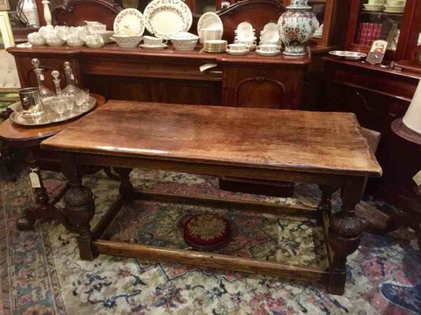 Antique oak farmhouse table