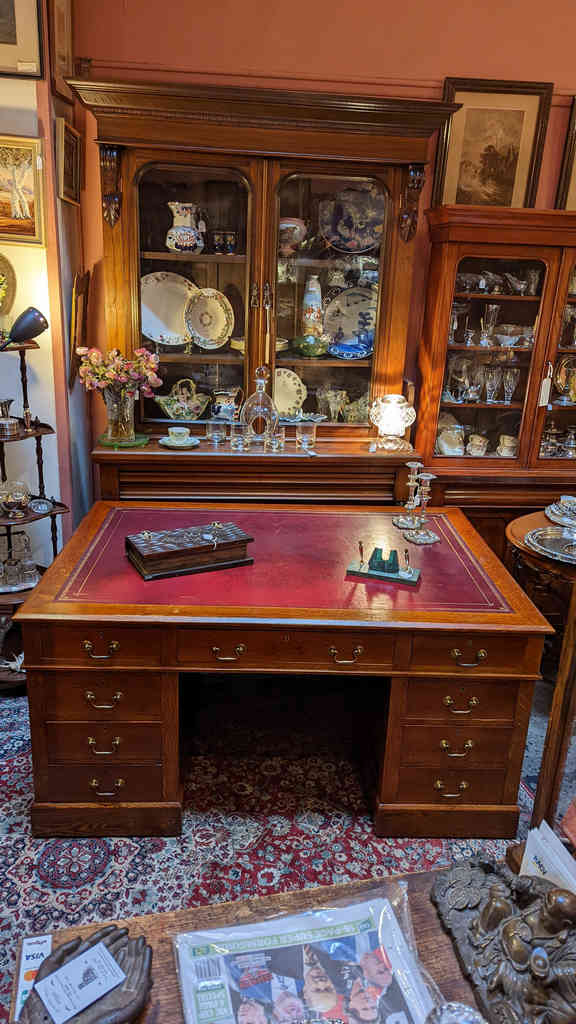 Antique partners desk circa 1900 - Old Post Office Antiques - Antiques  Melbourne | Antique Furniture - Located North Fitzroy inner Melbourne suburb